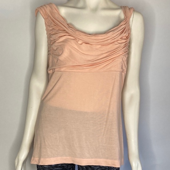 Willi Smith peach rayon Top Sz XL - Picture 2 of 5